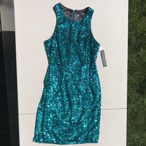 Emerald Sequin Dress